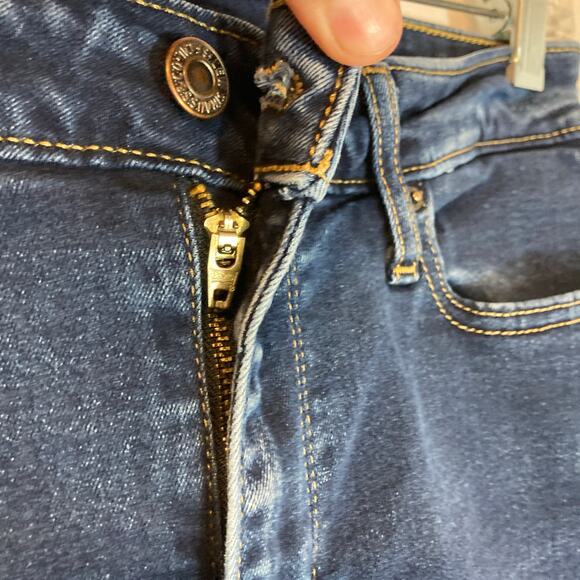 Levi’s 712 Slim Straight Leg Mid Rise Medium Blue Denim Wash Jeans Pants - Picture 8 of 12